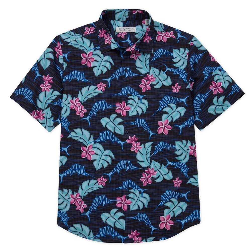 Bahama Coast Marlin Life IslandZone® Short Sleeve Button-Up Shirt